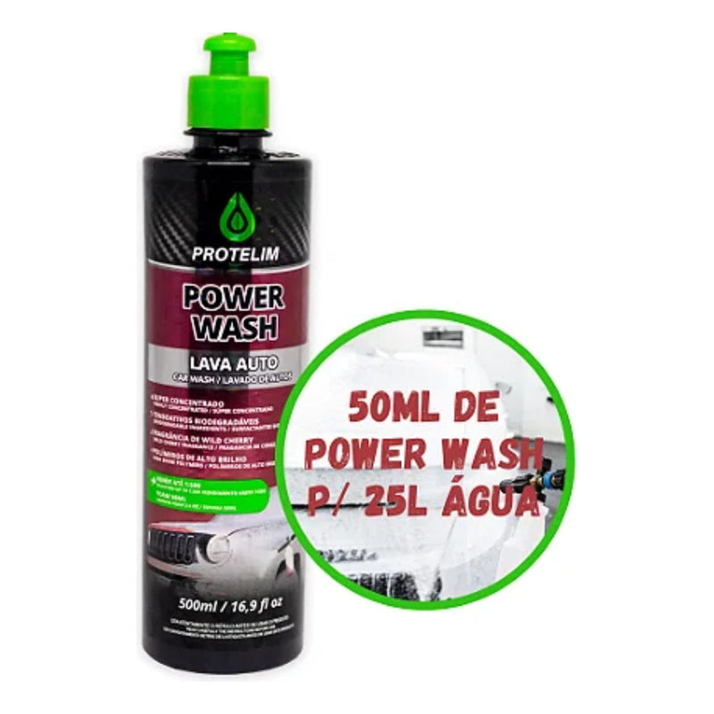 Shampoo Automotivo Power Wash 500ml Protelim