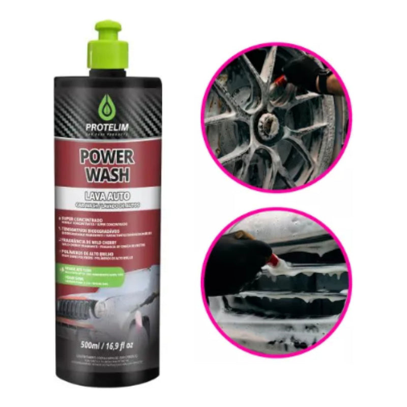 Shampoo Automotivo Power Wash 500ml Protelim