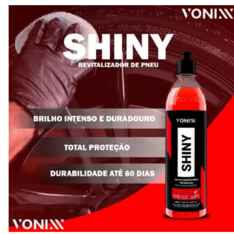 Shiny Revitalizador Pneu Pretinho Longa Duração Vonixx