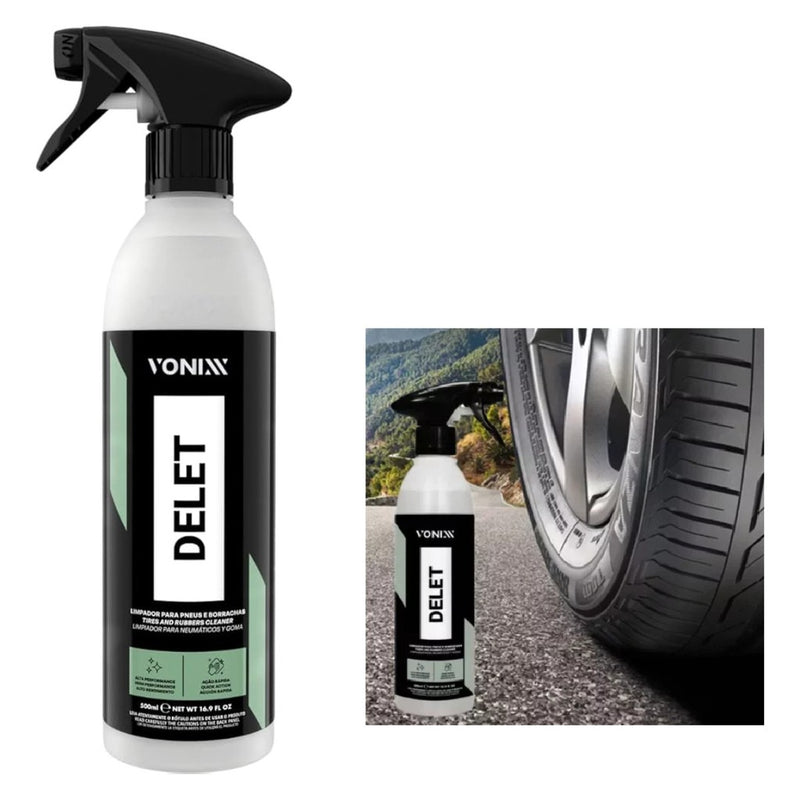Delet Limpador Para Pneus E Borrachas 500ml Vonixx