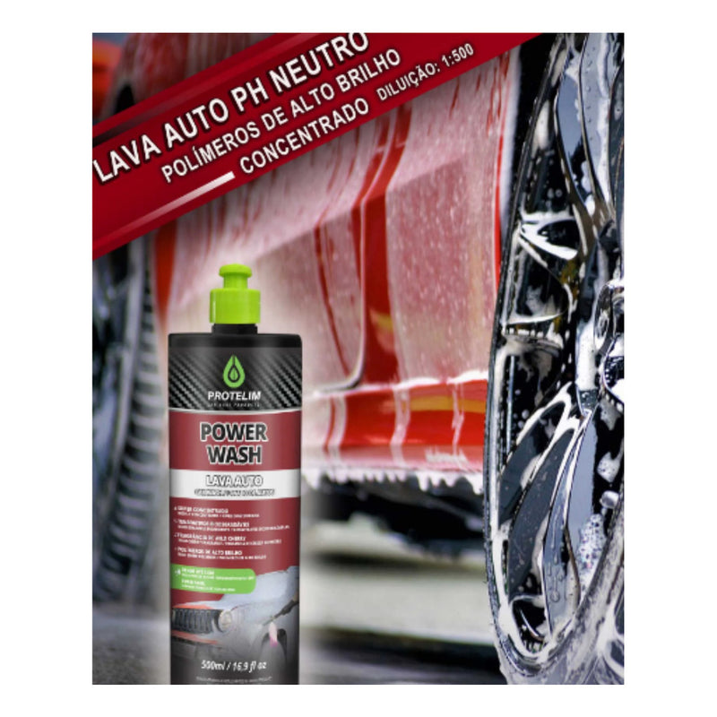 Shampoo Automotivo Power Wash 500ml Protelim