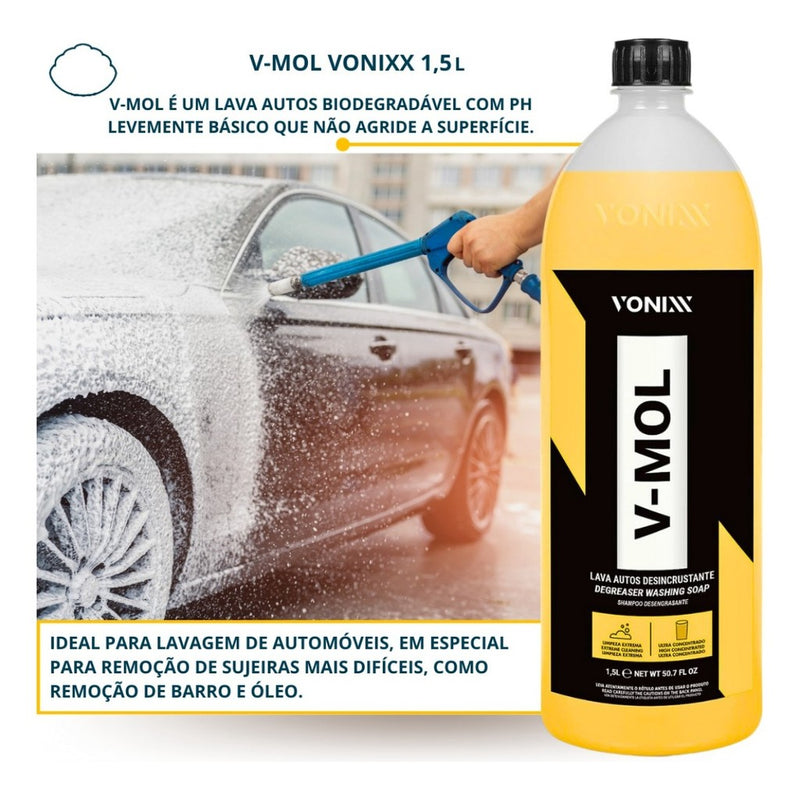 Shampoo Desengraxante Lavagem Automotiva V-mol Vonixx 1,5l