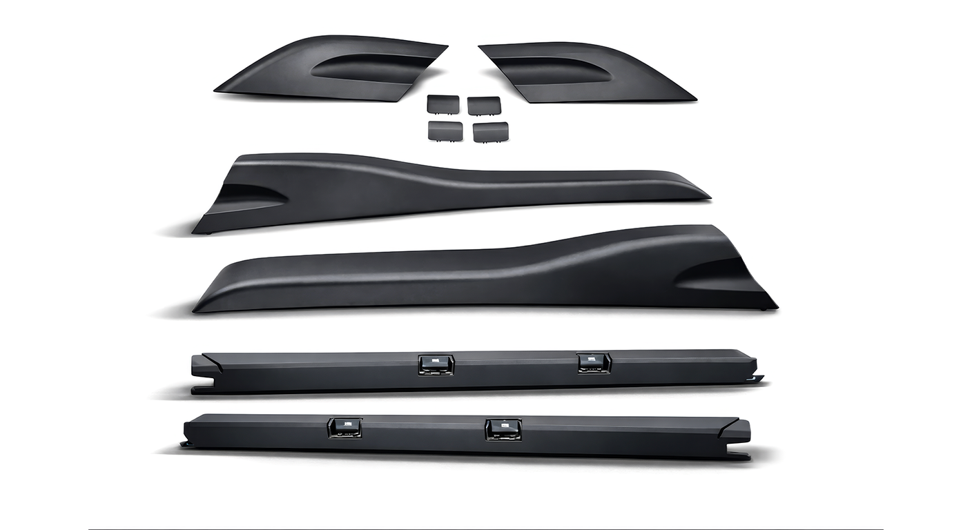 kit de moldura de acabamento para rack Tucson