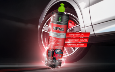 Revitax Protelim 500ml: 6 passos para revitalizar e proteger plásticos do carro