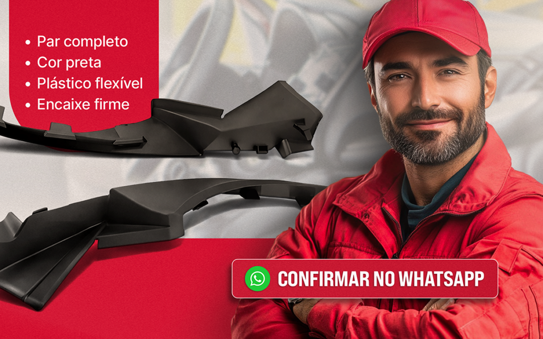 Acabamento churrasqueira Nissan Kicks 2016 a 2024 par preto com encaixe perfeito