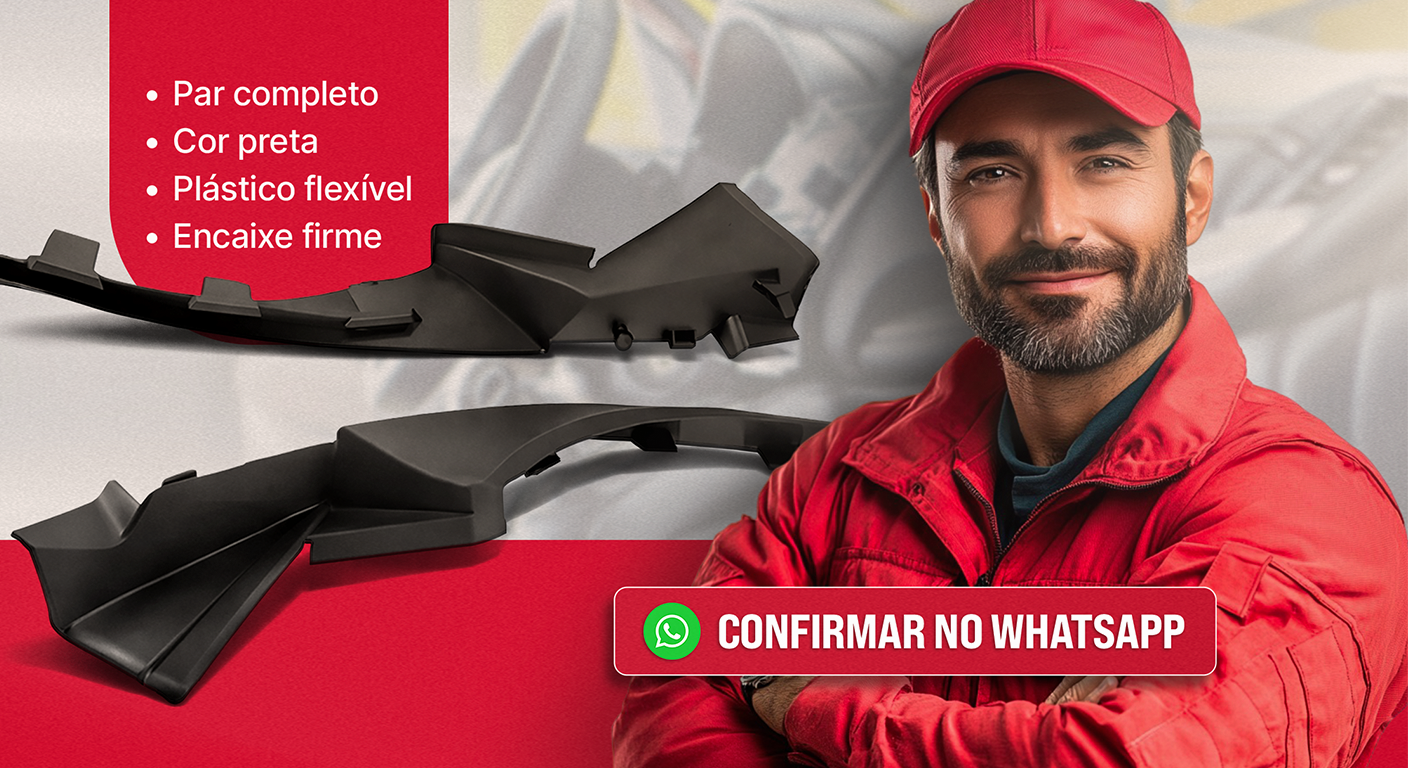 Acabamento churrasqueira Nissan Kicks 2016 a 2024 par preto